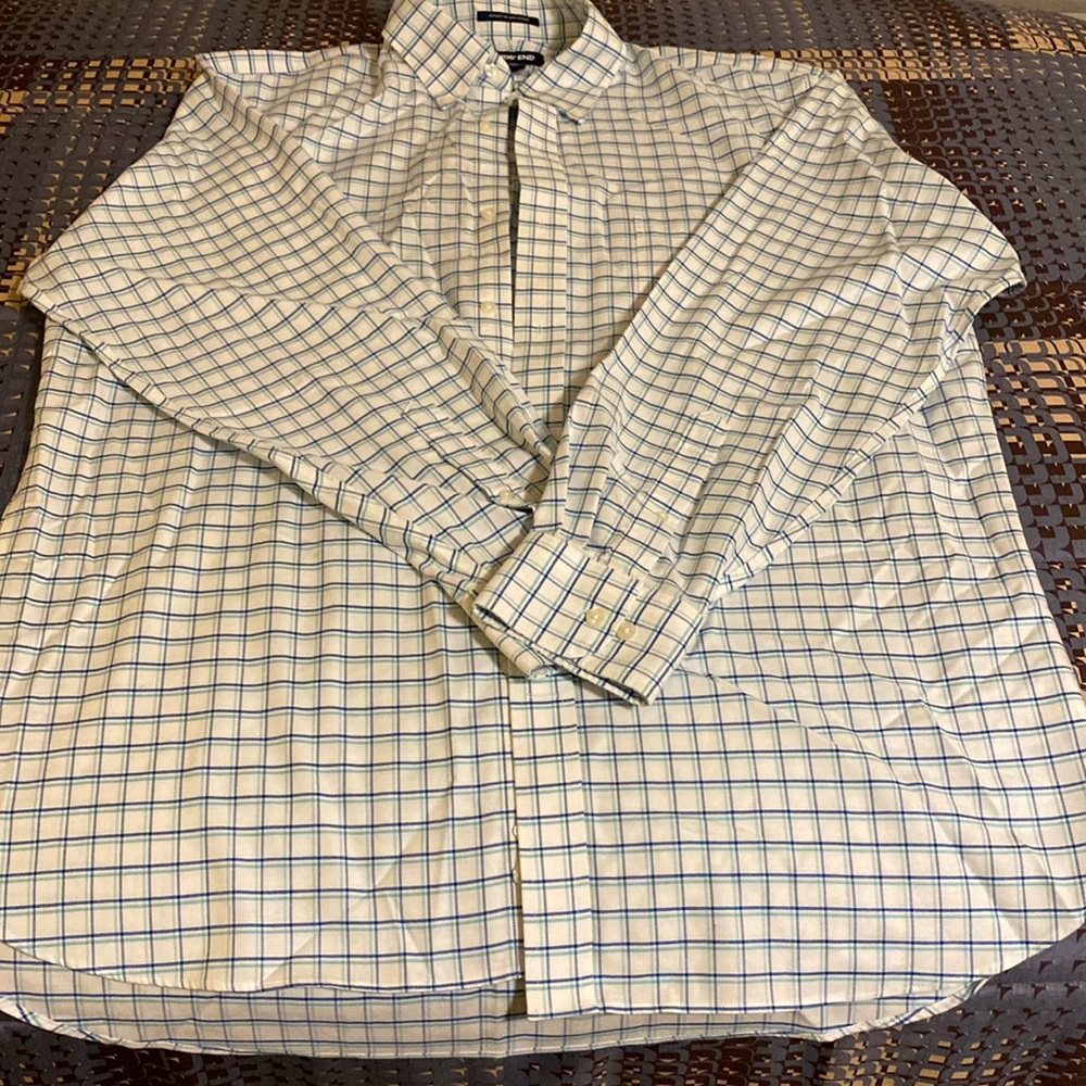 Land’s End long sleeve button down 16 1/2 35.